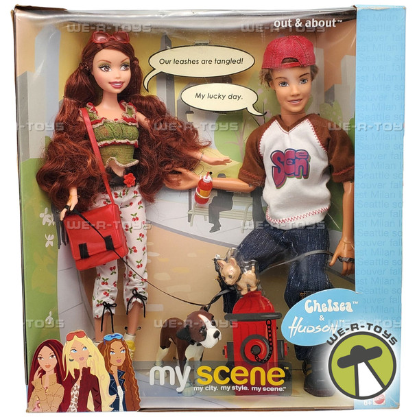 Barbie My Scene Out & About Chelsea and Hudson Dolls 2003 Mattel C3729 NRFB
