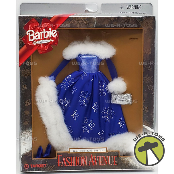 Barbie Fashion Avenue Holiday Collection Exclusive Blue Gown 1999 Mattel NRFP