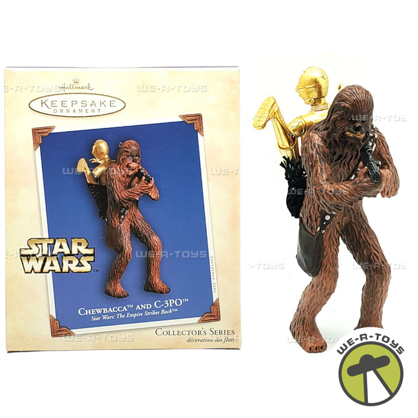 Star Wars The Empire Strikes Back Chewbacca and C3PO Ornament Hallmark Keepsake