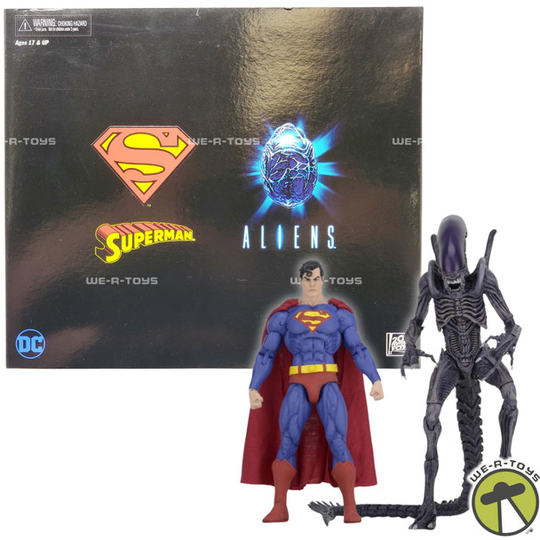 DC Superman vs Aliens 2-Pack Figures 2019 SDCC NECA NEW