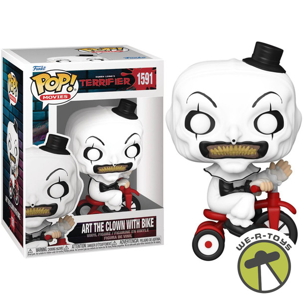 Funko Pop Movies 1591 Terrifier Art the Clown with Bike Vinyl Figure