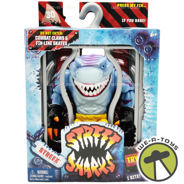 Street Sharks 30th Anniversary Streex Action Figure 2024 Mattel HYD60 NEW