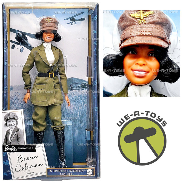 Barbie Inspiring Women Series Bessie Coleman Aviator Doll 2022 Mattel HJX37