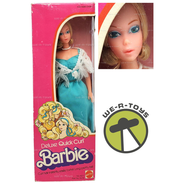 Barbie Deluxe Quick Curl Doll 1975 Mattel No. 9217 NRFB