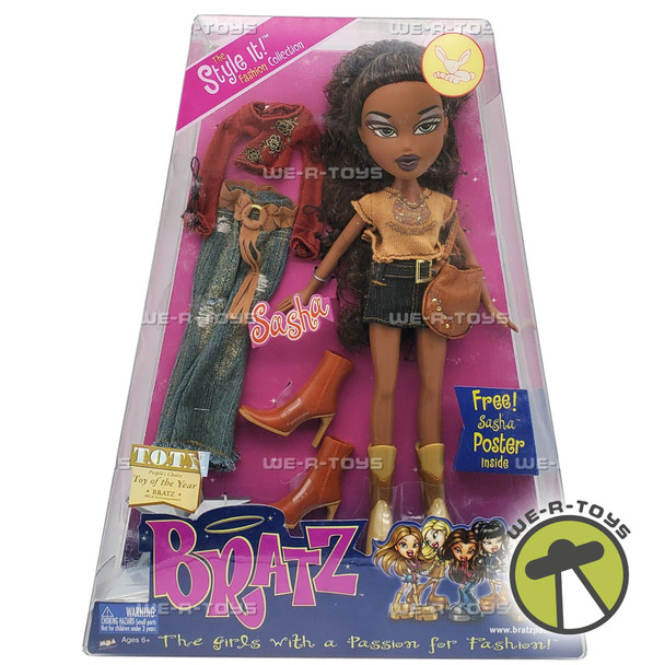 Bratz The Style It! Fashion Collection Sasha Doll TOTY 2003 MGA #258322 NRFB