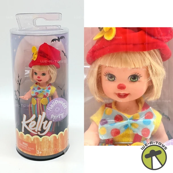 Barbie Halloween Party Kelly in Clown Costume Doll 2005 Mattel H6740 NRFP