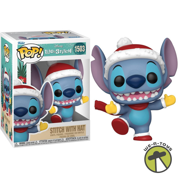 Funko Pop Lilo and Stitch 1503 Stitch with Hat Holiday Vinyl Figure