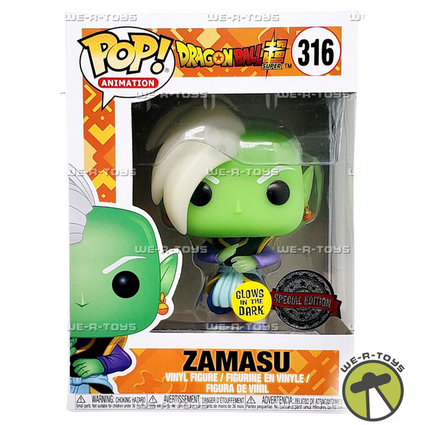 Funko POP Animation Dragon Ball Super Zamasu 316 Glow in the Dark Figure