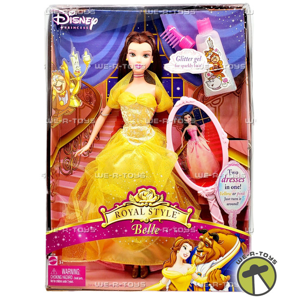Disney Princess Royal Style Belle Doll 2005 Mattel J0139