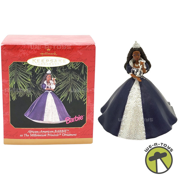 African American Barbie as the Millennium Princess Ornament Hallmark Keepsake