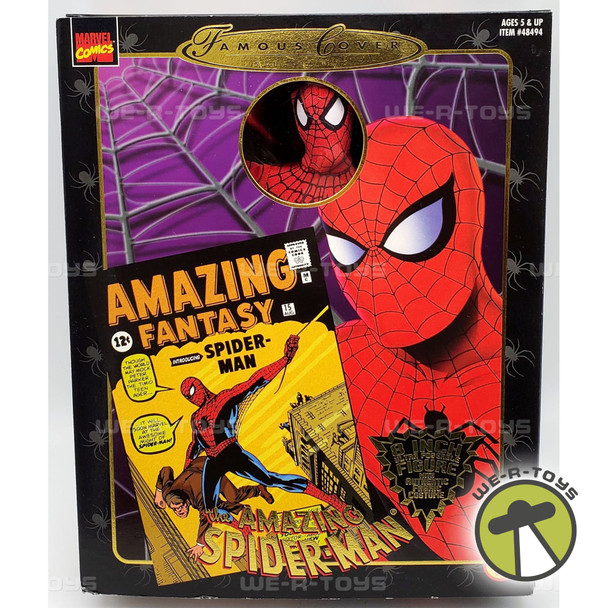 Marvel Famous Cover Series Spider-Man Action Figure 1997 Toy Biz #48494 NRFB