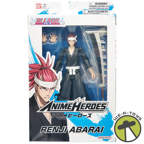 ANIME HEROES - Bleach - Abarai Renji Action Figure Bandai Namco No. 36972 NEW