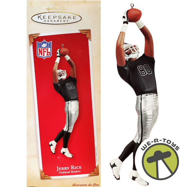 NFL Oakland Raiders Jerry Rice Hallmark Keepsake Ornament Handcrafted 2003