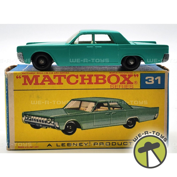 Matchbox Series #31 Vintage Lincoln Continental w/ Original Box Lesney New