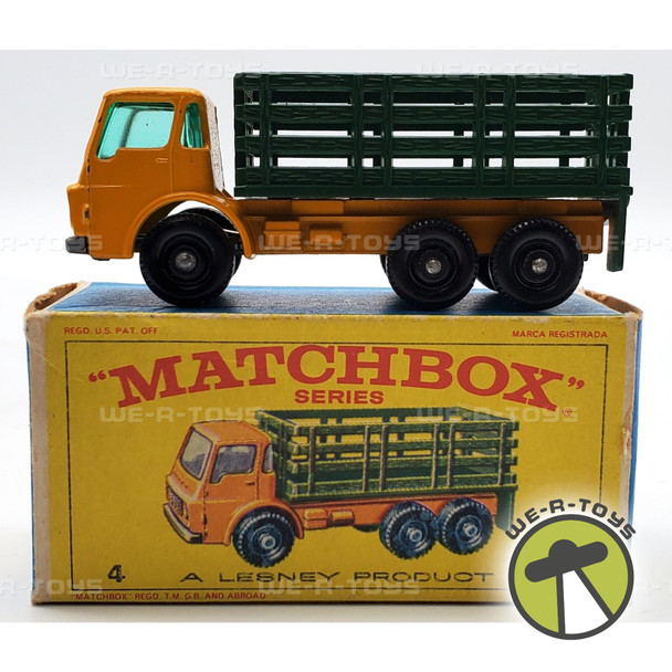Matchbox #4 Vintage Stake Truck With Original Box Lesney New