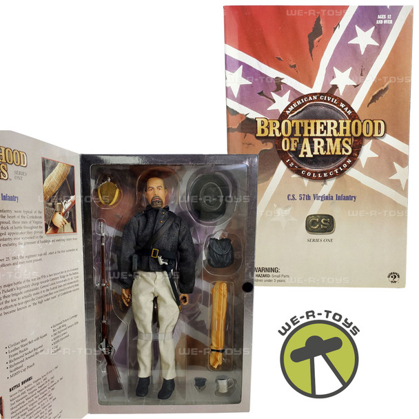 Brotherhood of Arms C.S. 57th Virginia Infantry 12" Figure Sideshow Toy NRFB