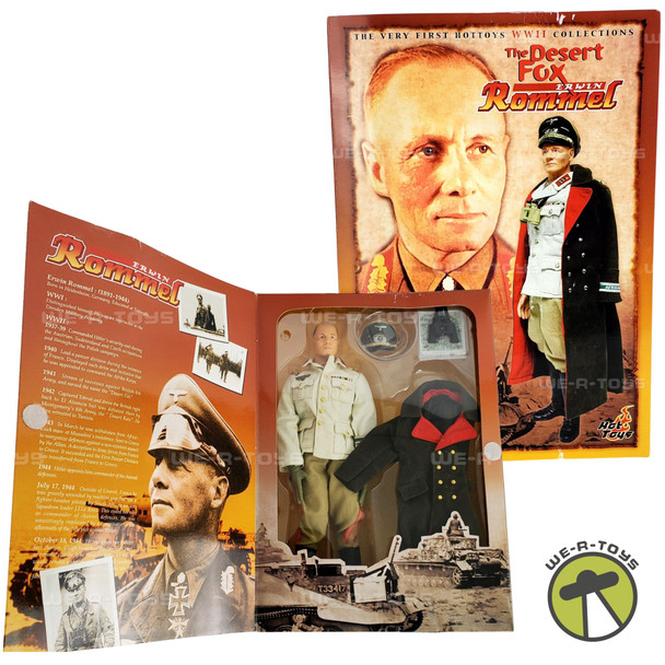 Hot Toys WWII Series Erwin Rommel The Desert Fox Action Figure 2001 NRFB