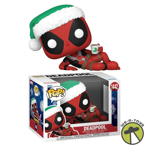 Funko Pop Marvel 1442 Holiday Deadpool Bobble-Head Figure