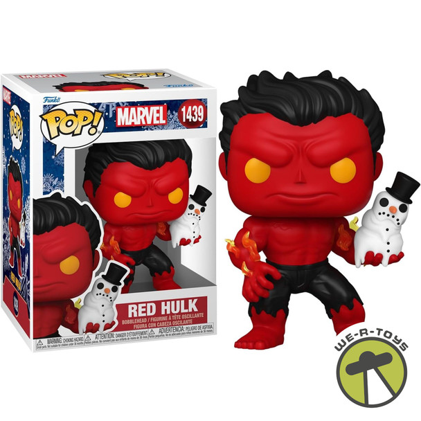 Funko Pop Marvel 1439 Holiday Red Hulk Vinyl Figure