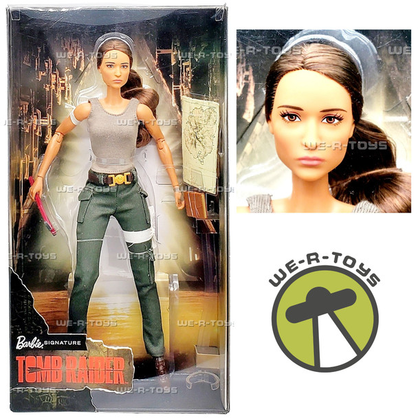 Tomb Raider Barbie Doll Lara Croft Barbie Signature Mattel FJH53
