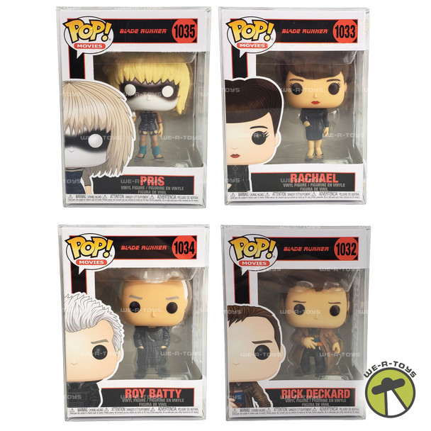 Funko Pop Movies Lot of 4 Blade Runner Figures Deckard, Roy, Pris & Rachael NRFB