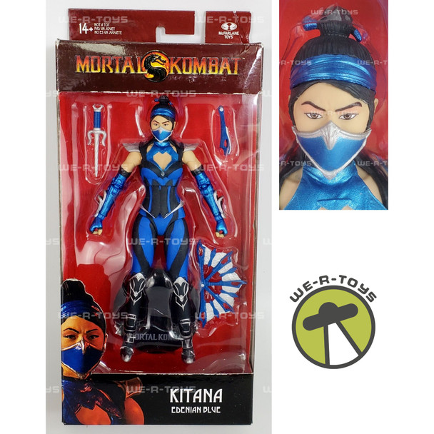 Mortal Kombat Kitana Edenian Blue Action Figure 2020 McFarlane Toys NRFB