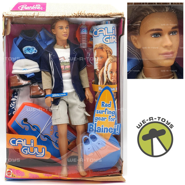 Barbie Cali Guy Blaine Doll with Rad Surfing Gear 2004 Mattel C6792 NRFB