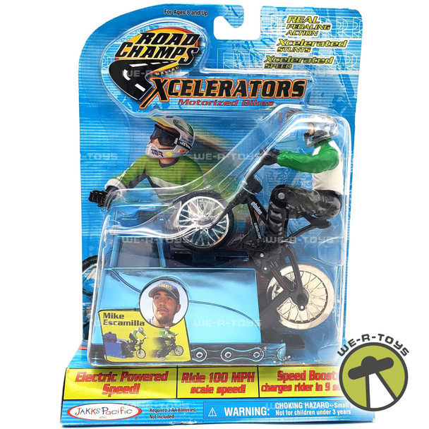 Road Champs Xcelerators Motor Bikes Mike Escamila Figure 2000 Jakks Pacific NRFP