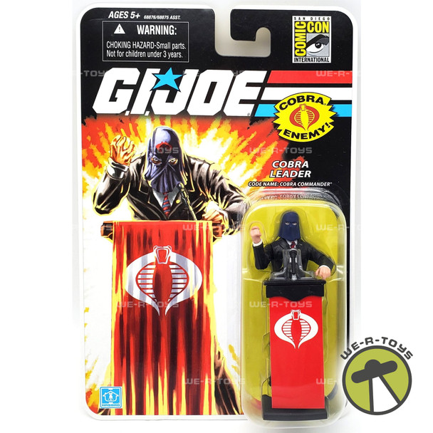 G.I. Joe Cobra Commander with Black Suit Exclusive Figure 2008 Hasbro NRFP