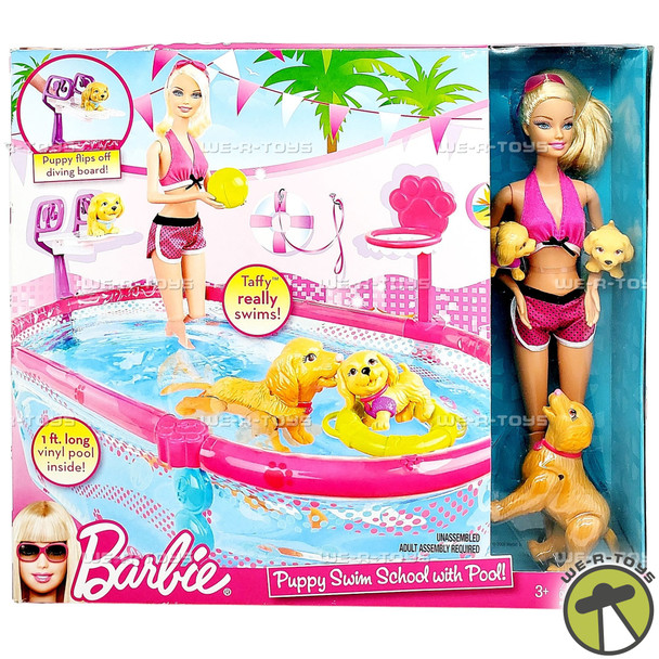 Barbie Puppy Swim School Pool 2009 Mattel T2706
