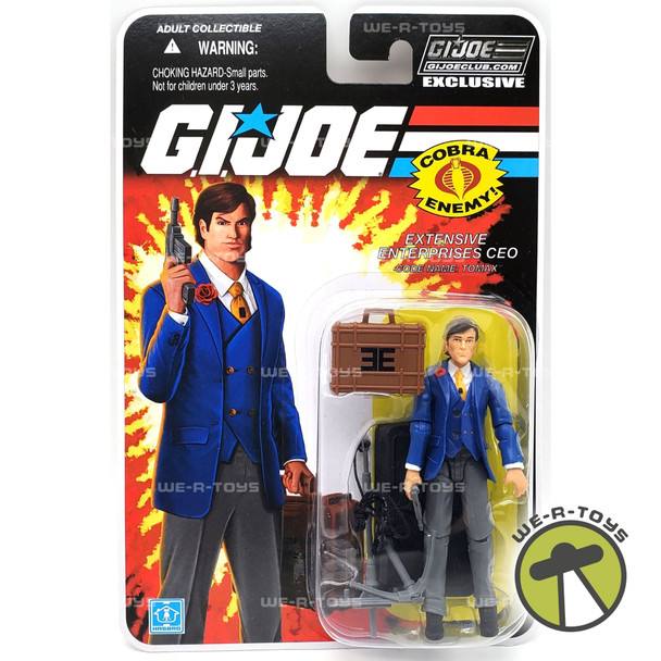 G.I. Joe Cobra Enemy Extensive Enterprises CEO Tomax Figure 2018 Hasbro New