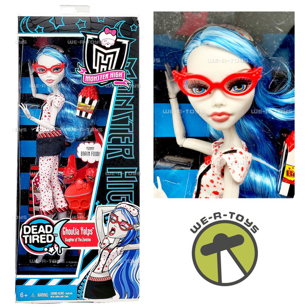 Monster High Dead Tired Ghoulia Yelps Doll 2010 Mattel V7973