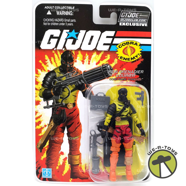 G.I. Joe Cobra Enemy Iron Grenadier Courier Darklon Figure 2016 Hasbro NRFP