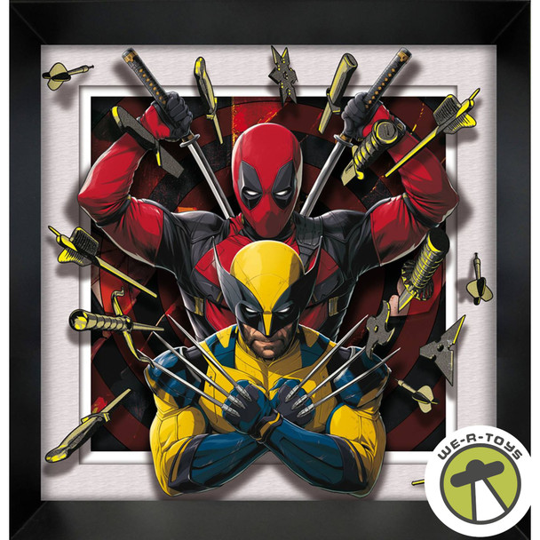 Marvel Deadpool 3 Target Practice Framed Faux Matte Print Pyramid America