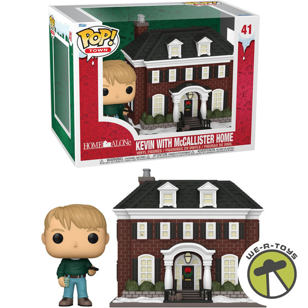 Funko Pop Town 41 Home Alone Kevin with McCallister Home Glows Vinyl Figures
