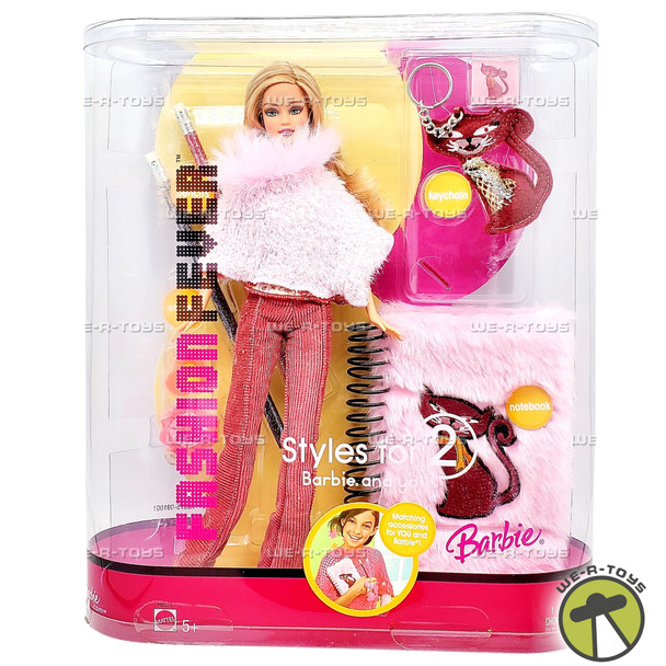 Barbie Fashion Fever Styles for 2 Doll 2005 Mattel H8575