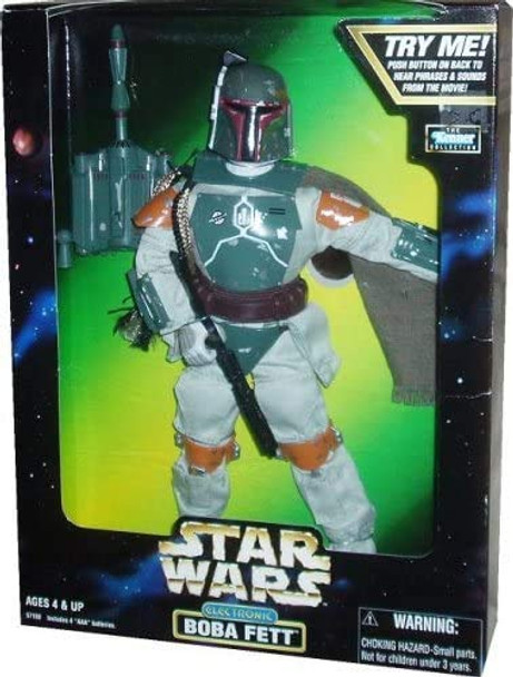 1997 Star Wars Action Collection Electronic Boba Fett 12" Talking Action Figure
