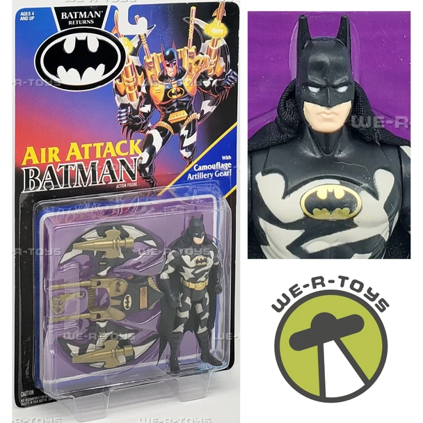 DC Batman Returns Air Attack Batman Action Figure 1991 Kenner #63610 NRFP