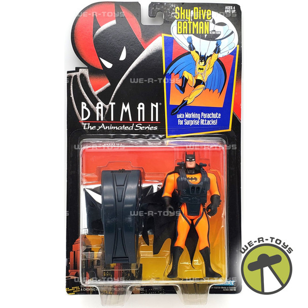 DC Batman the Animated Series Sky Dive Batman Action Figure 1992 Kenner NRFP