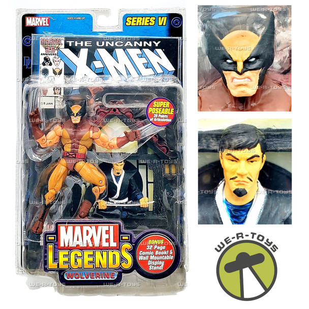 Marvel Legends Series VI Uncanny X-Men Wolverine Figure and Comic 2004 Toy Biz