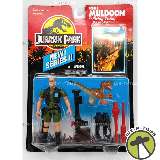 Jurassic Park Series 2 Robert Muldoon with Firing Tranq Bazooka 1993 Kenner NRFP