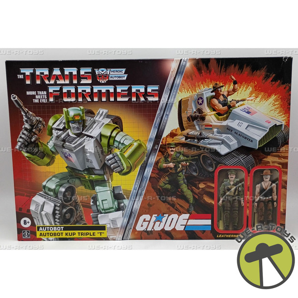 Transformers X GI Joe Kup Triple T, Sgt Slaughter, & Leatherneck Action Figures