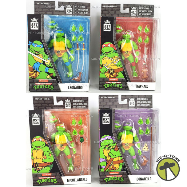 Teenage Mutant Ninja Turtles Lot of 4 Action Figures BST AXN The Loyal Subjects