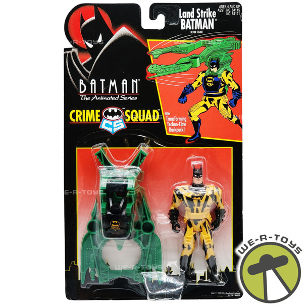 DC Batman The Animated Series Crime Squad Land Strike Batman Figure 1995 NEW