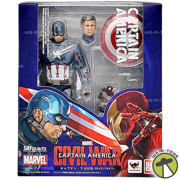 S.H. Figuarts Captain America Civil War Action Figure 2016 Bandai 03797