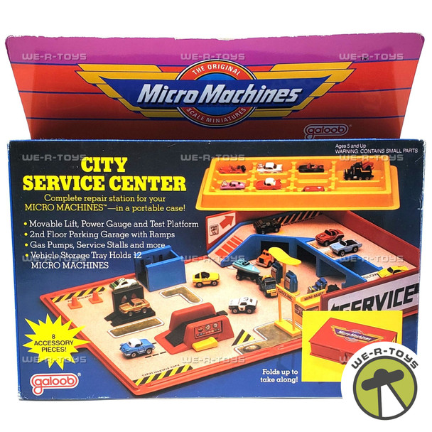 Micro Machines City Service Center Complete Repair Station Galoob #6408 NRFB
