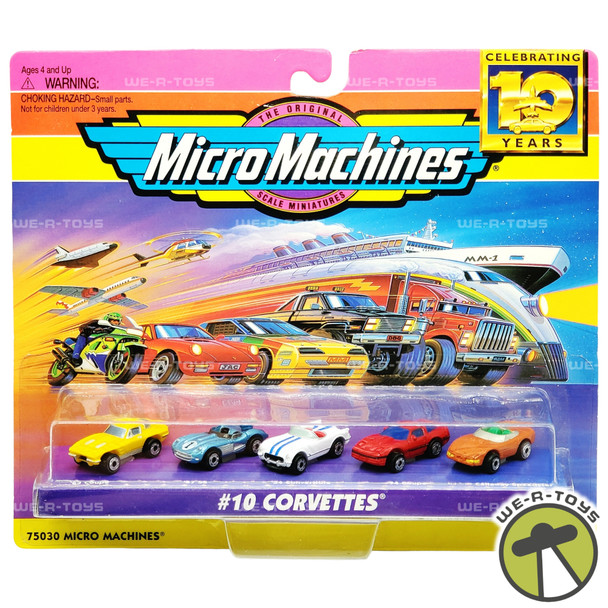 Micro Machines 10th Anniversary #10 Corvettes Collection 1996 Galoob 75030 NEW