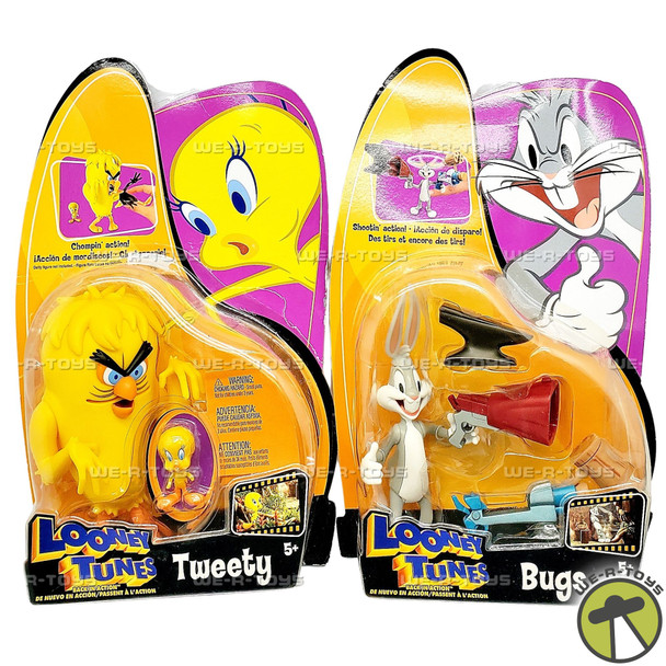 Looney Tunes Tweety and Bugs Bunny Figures Lot of 2 2003 Mattel