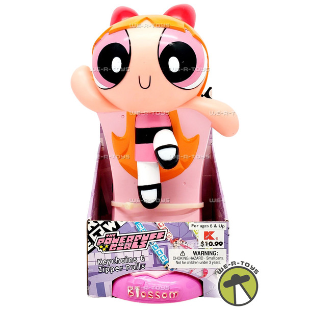 The Powerpuff Girls Blossom Collector Case Keychains and Zipper Pulls Set 1999