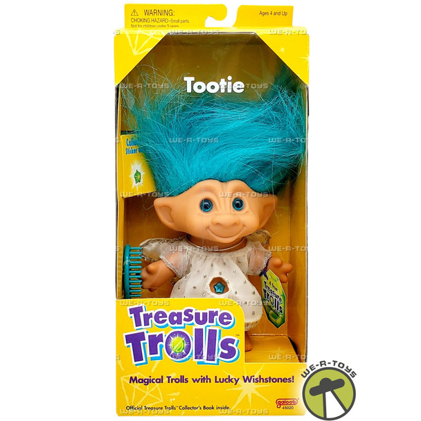 Treasure Trolls Tootie Blue Haired Doll 1998 Galoob 45020